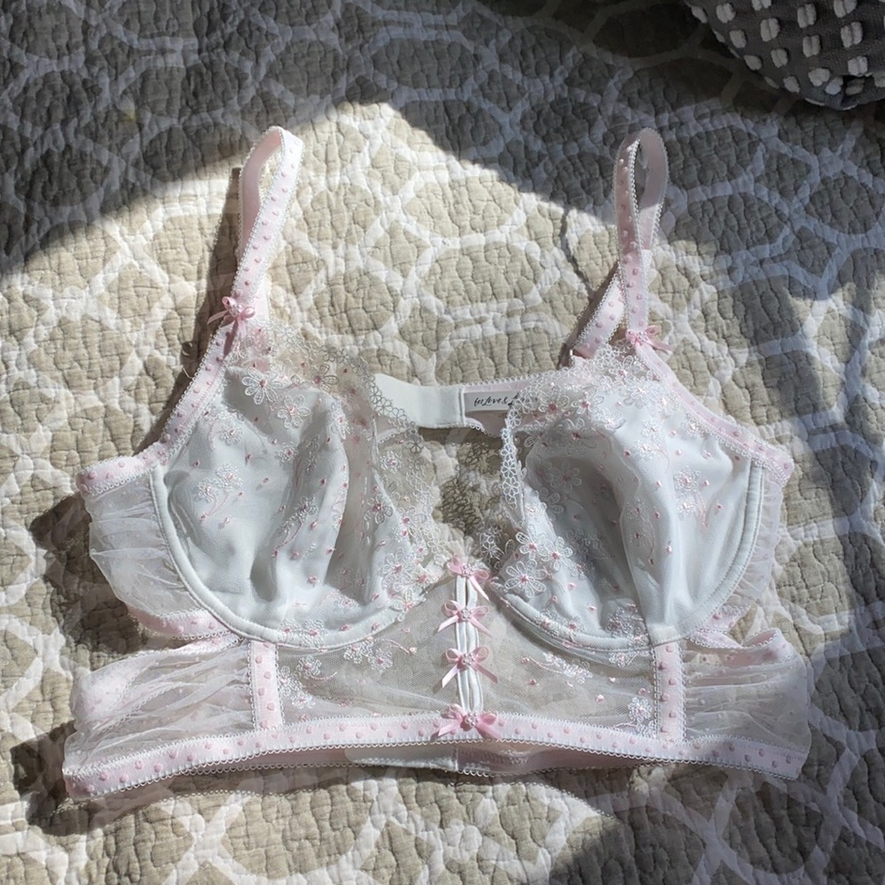 For love and lemons Evie longline white bra